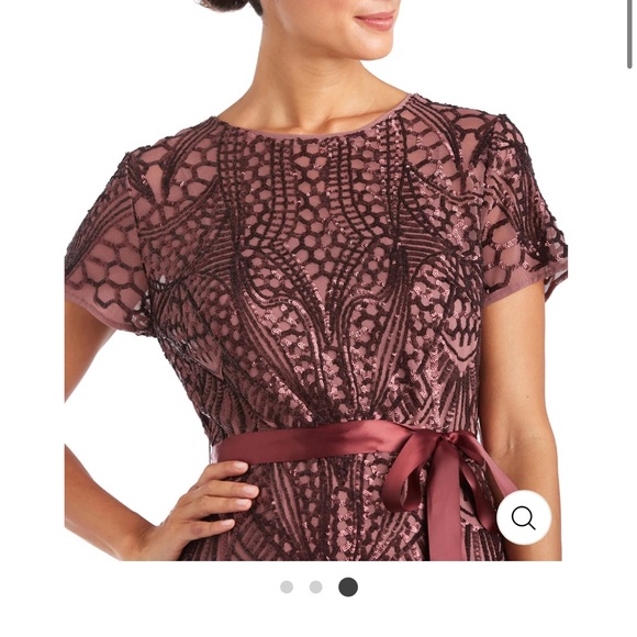 NAVY size 14 sequin evening gown - Picture 3 of 7